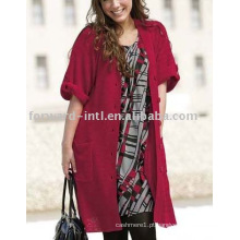 LADIES &#39;CASHMERE / WOOL SHORT SLEEVES CARDIGAN